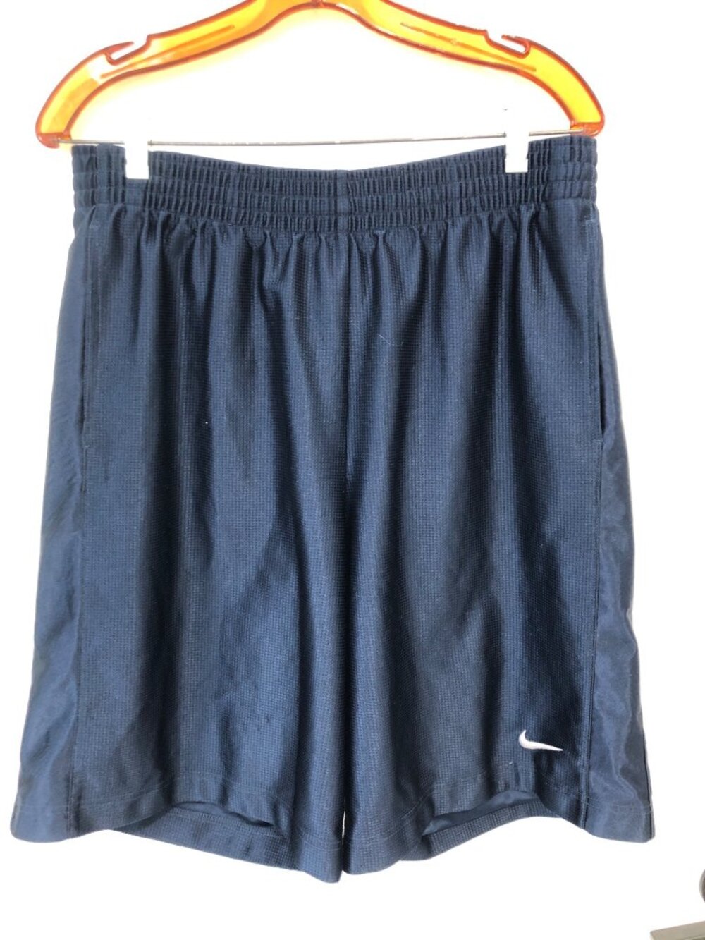 Nike Basketball Shorts Mens Size Large Navy Blue Gym Athletic Athleisure